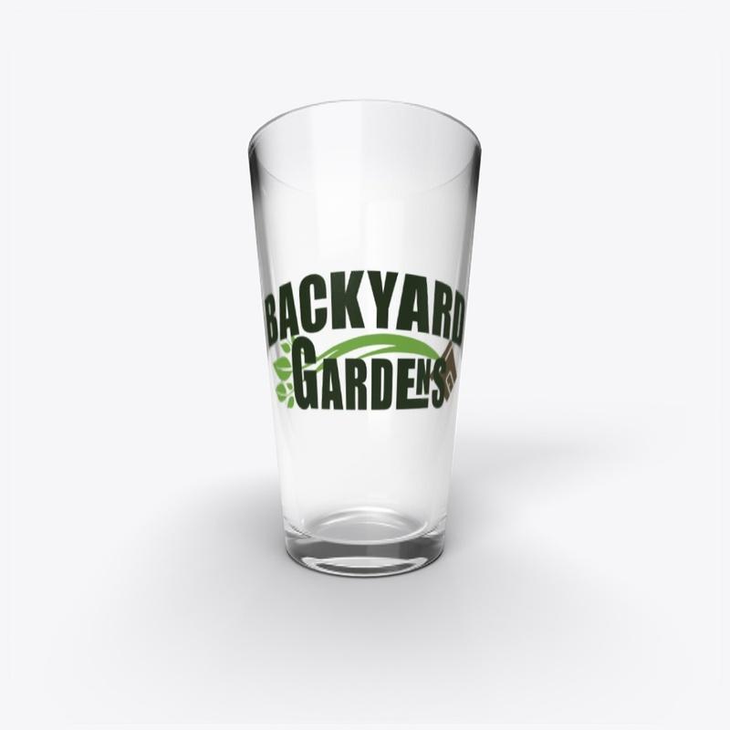 backyard Gardens pint glass